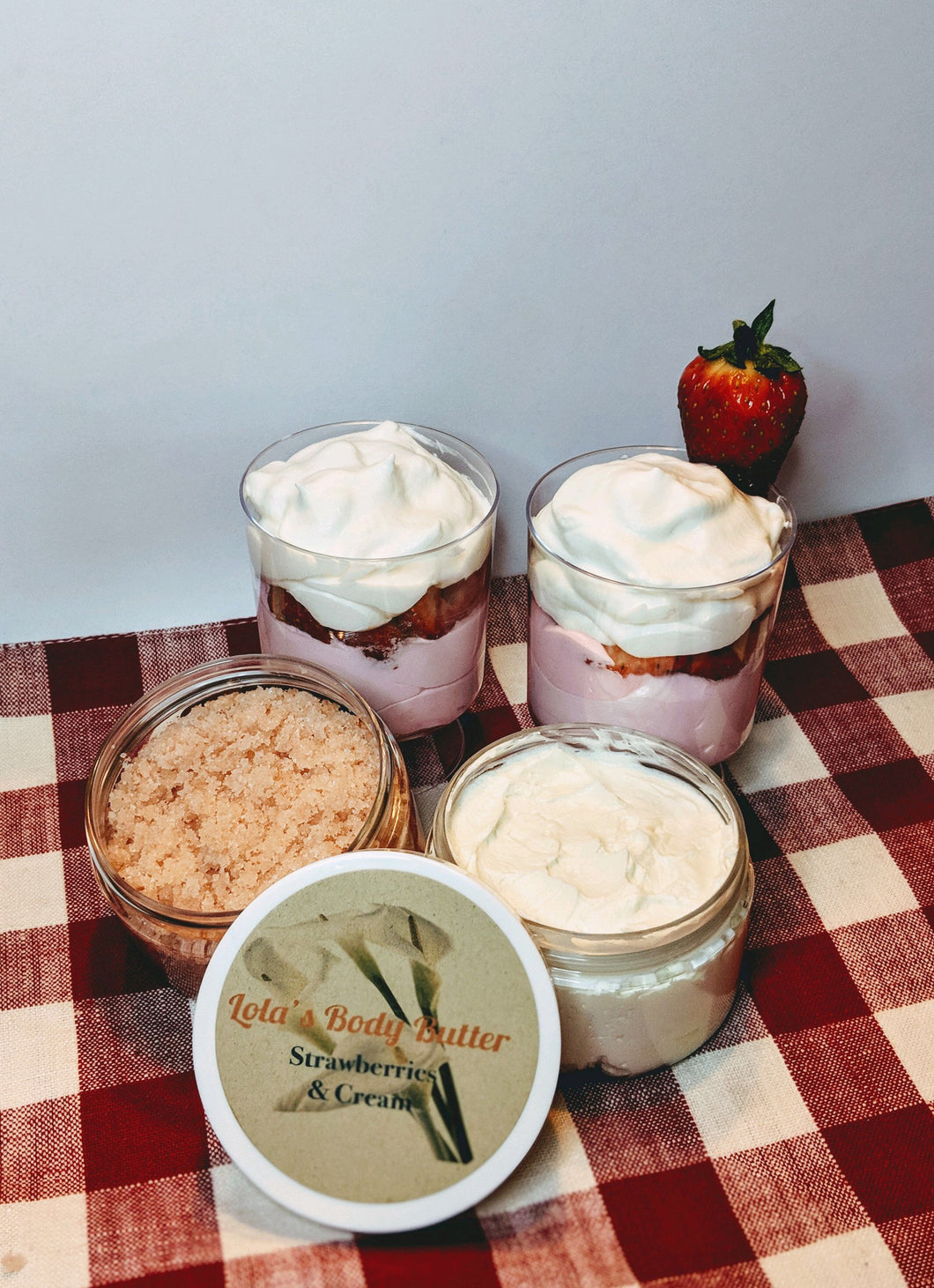 Strawberry Whipped Cream Set